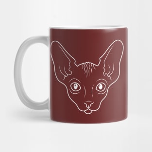 White Sphynx cat Mug